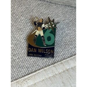 Rare Vintage 1996 Seattle Mariners Dan Wilson All-Star Game Enamel Lapel Pin